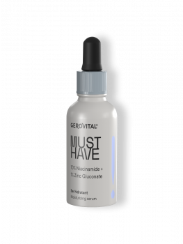 Gerovital Must Have - Hydrating Serum 10% Niacinamide – Evens Skin Tone & Corrects Imperfections - 30ml