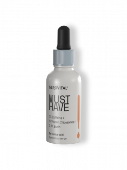 Gerovital Must Have - Eye Contour Serum 3% Caffeine – Reduces Dark Circles & Under-Eye Bags - 30ml