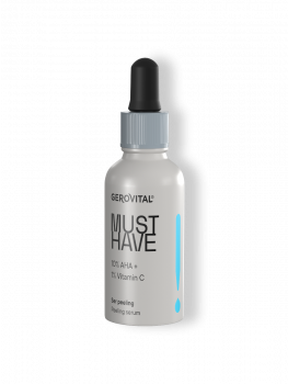 Gerovital Must Have - Peeling Serum 10% AHA – Gentle Exfoliation & Luminous Effect, 30ml