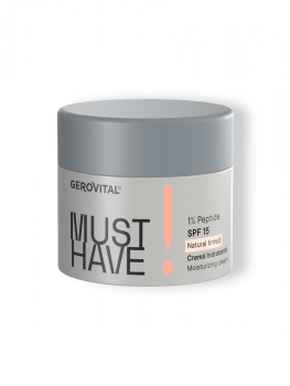 Gerovital Must Have - Moisturizing Cream with Peptides SPF 15 – Hydration & Skin Protection, 50ml