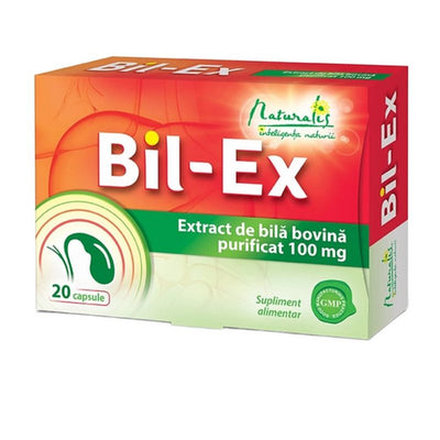 Bil-Ex Gallbladder Support Purified Bile Salts Extra Strength 100mg-20 Capsules