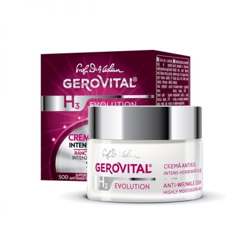 Gerovital H3 Evolution - Anti-Wrinkle Highly Mostuirizing Cream with SPF 10 - 50ml