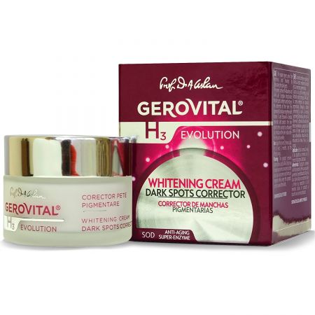 Gerovital H3 Evolution - Whitening Cream Dark Spots Corrector - 50ml