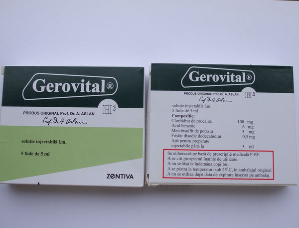 Original Gerovital H3 - 5 x 5ml/box