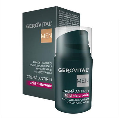 Anti-Wrinkle Cream Hyaluronic Acid Gerovital Men-30ml
