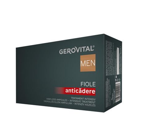 Anti Hair-Loss Ampoules – Intensive Treatment Gerovital Men - 10 amp x 10 ml