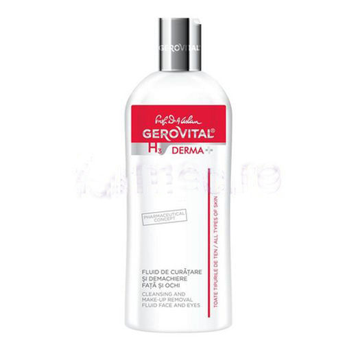 Gerovital H3 Derma Plus - Cleansing and Make-up Removal Fluid Face and Eyes  - 200ml