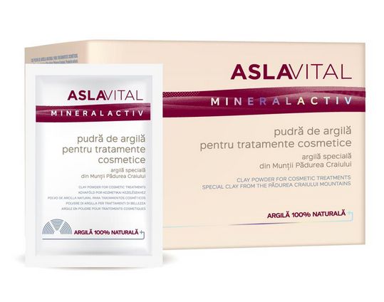 Aslavital Mineralactiv - Clay powder for cosmetic treatments - 10 x 20 g